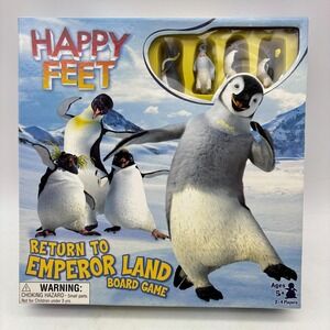 Happy Feet Return To Emperor Land Board Game COMPLETE Sababa Toys 2006 Kids WB